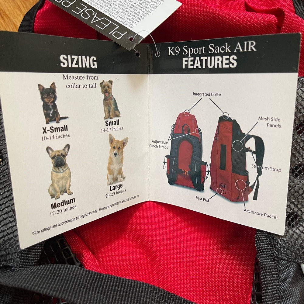K9 Sport Sack Dog Carrier and Dog Bookbag